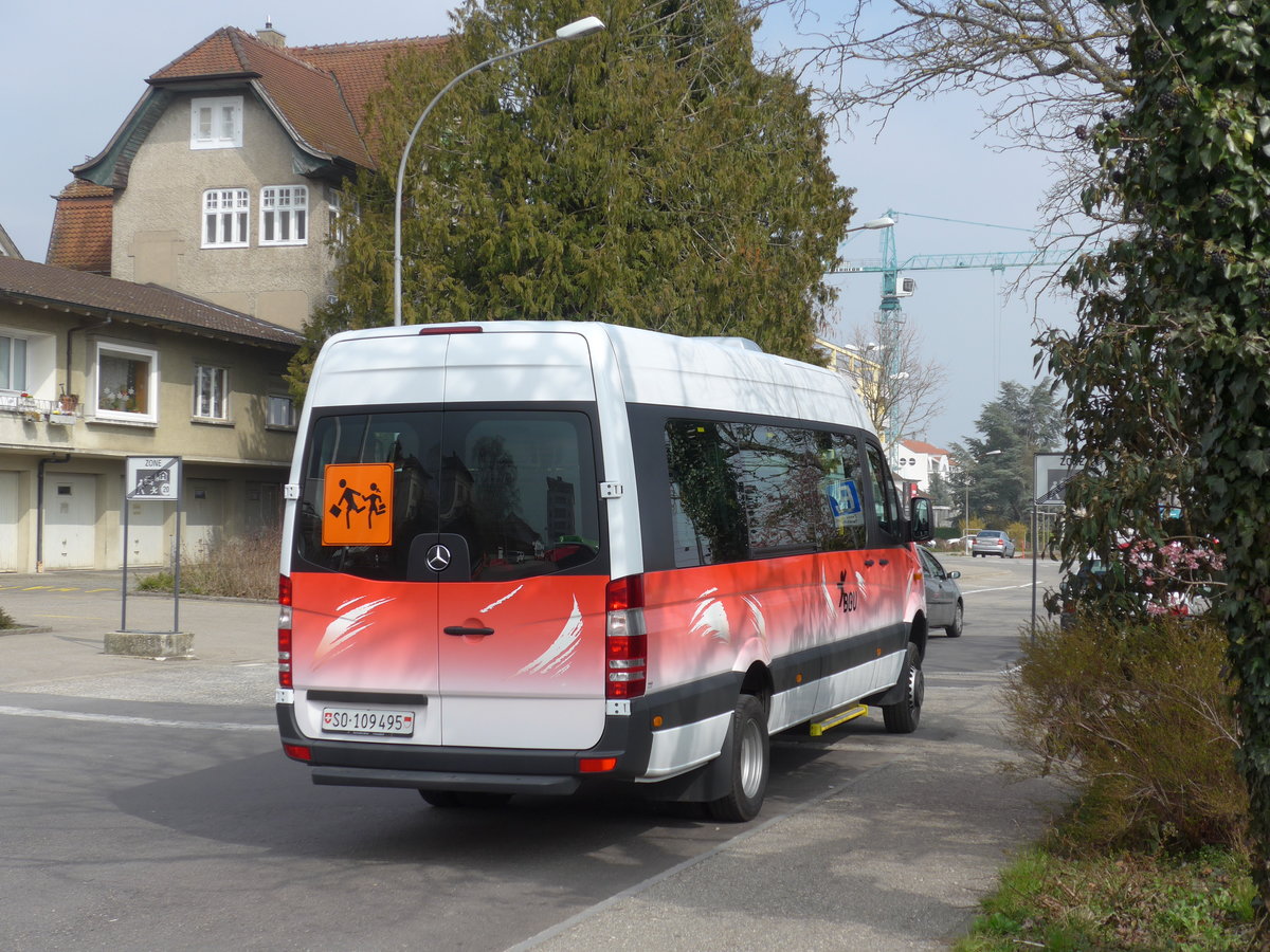 (169'382) - BGU Grenchen - Nr. 15/SO 109'495 - Mercedes am 21. Mrz 2016 beim Bahnhof Grenchen Sd