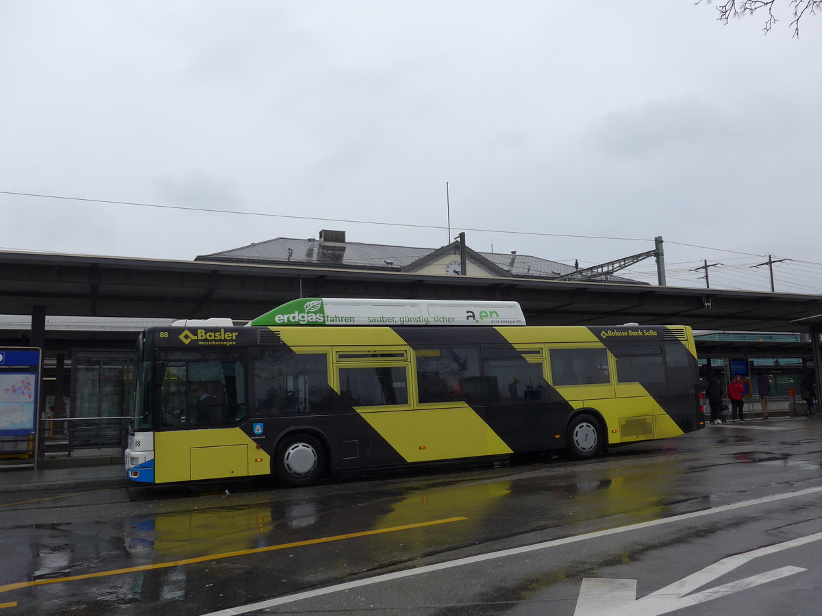 (169'499) - BOGG Wangen b.O. - Nr. 88/SO 68'118 - MAN am 25. Mrz 2016 beim Bahnhof Olten