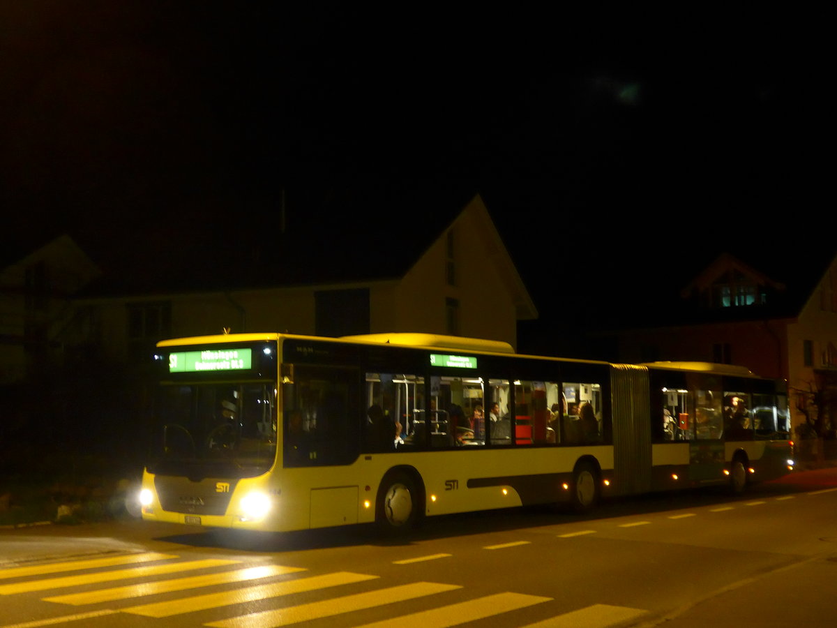 (169'722) - STI Thun - Nr. 144/BE 801'144 - MAN am 2. April 2016 in Kiesen, Dorf