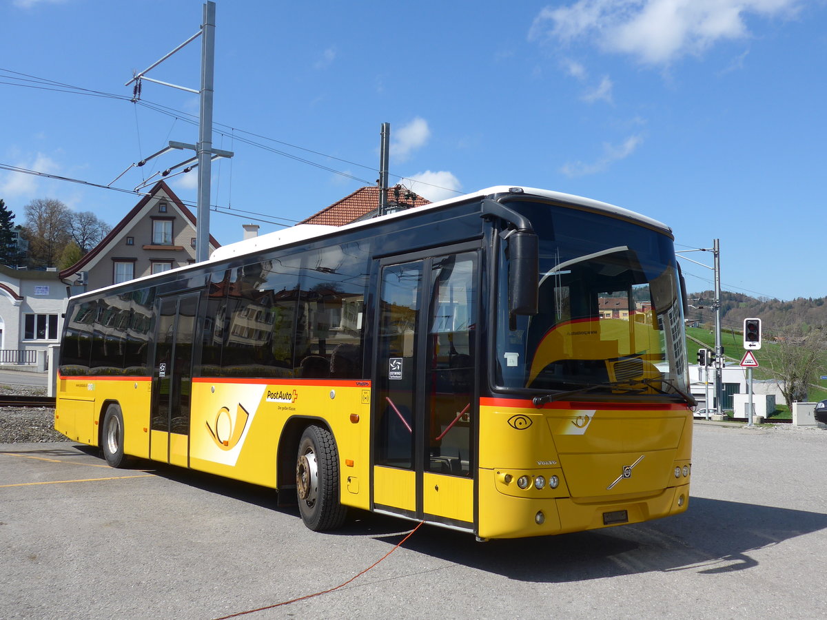 (169'913) - PostAuto Ostschweiz - (AR 14'854) - Volvo am 12. April 2016 in Heiden, Garage