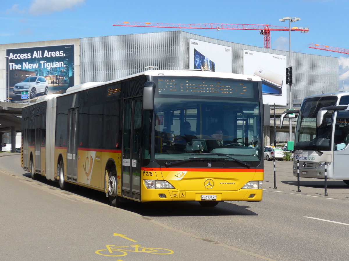 (170'045) - PostAuto Zrich - Nr. 275/ZH 633'497 - Mercedes am 14. April 2016 in Zrich, Flughafen