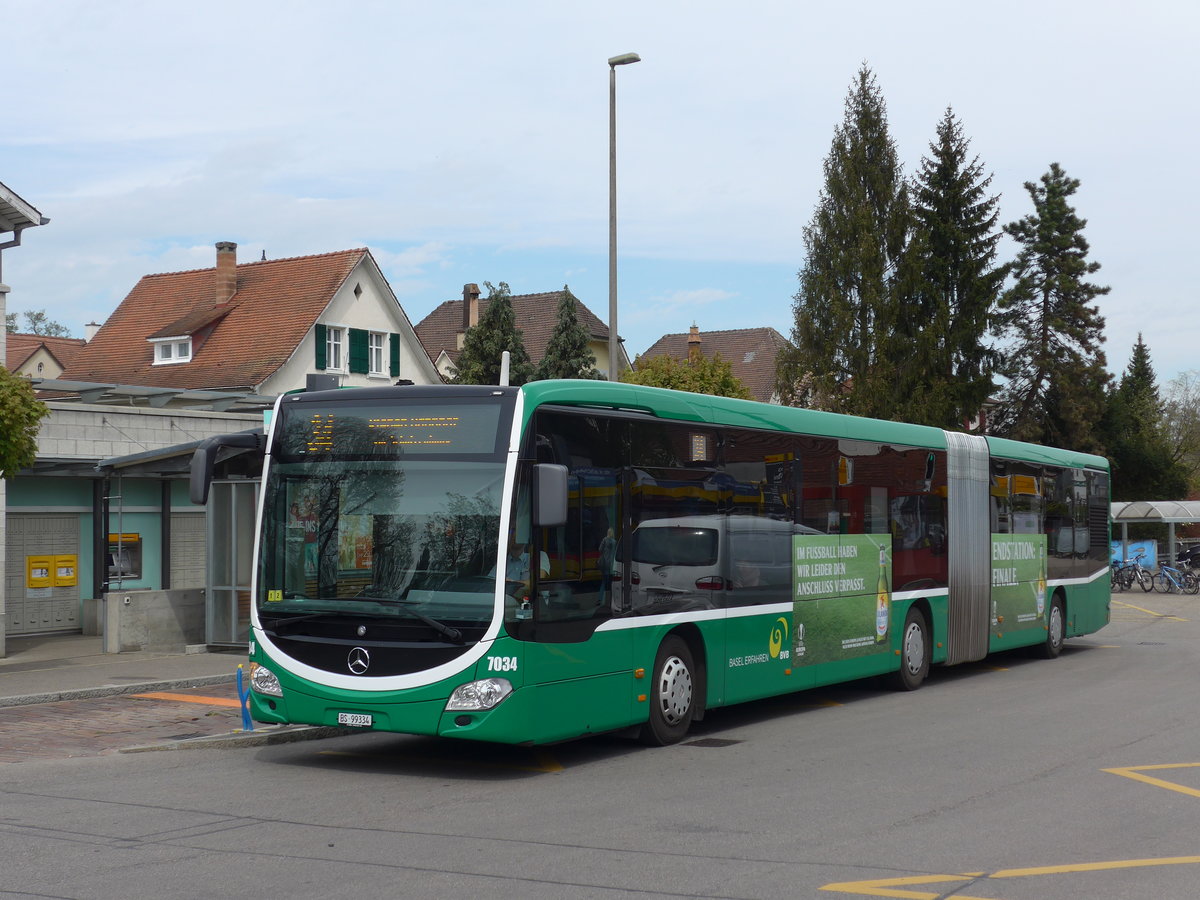 (170'308) - BVB Basel - Nr. 7034/BS 99'334 - Mercedes am 30. April 2016 in Bottmingen, Schloss