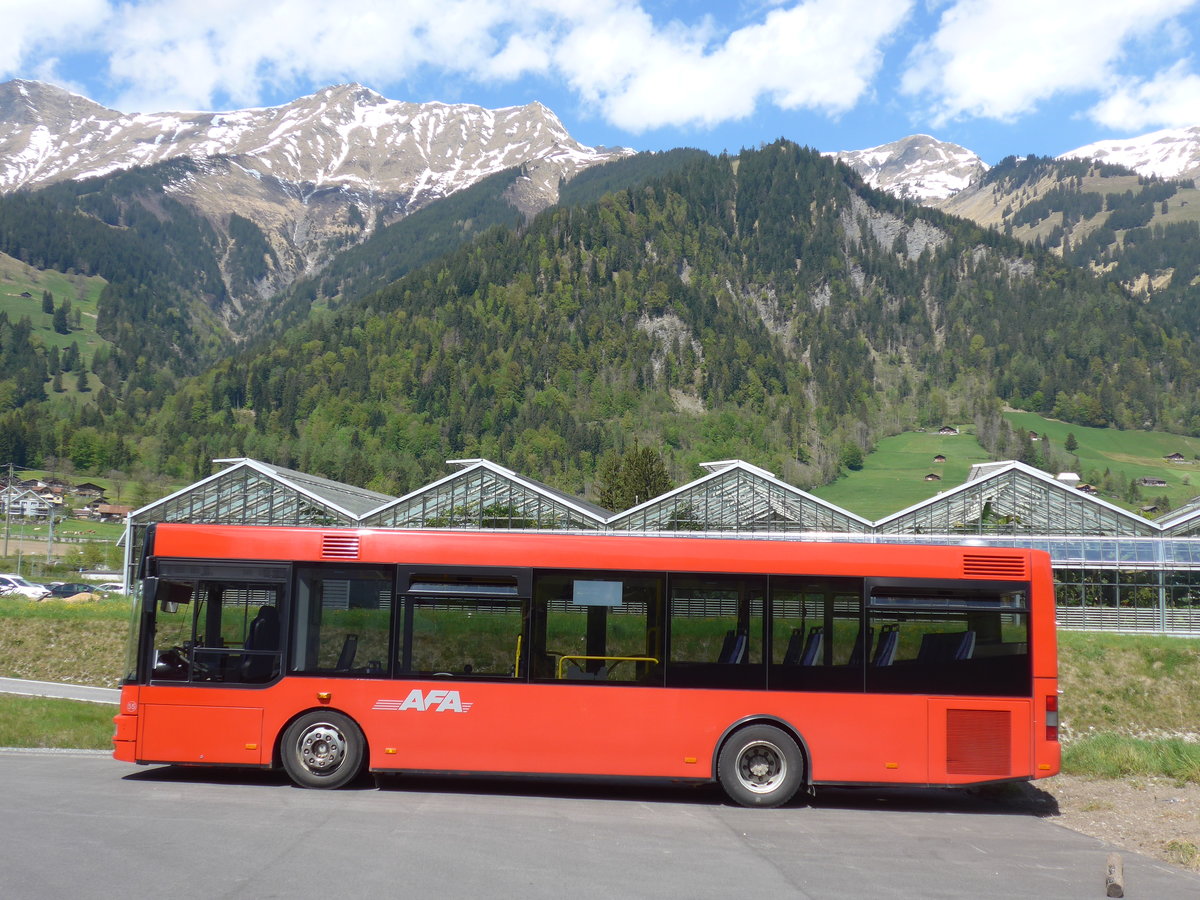 (170'457) - AFA Adelboden - Nr. 55/BE 611'055 - MAN/Gppel am 10. Mai 2016 in Frutigen, Garage