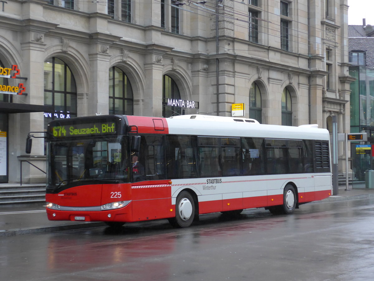 (170'468) - SW Winterthur - Nr. 225/ZH 745'225 - Solaris am 13. Mai 2016 beim Hauptbahnhof Winterthur