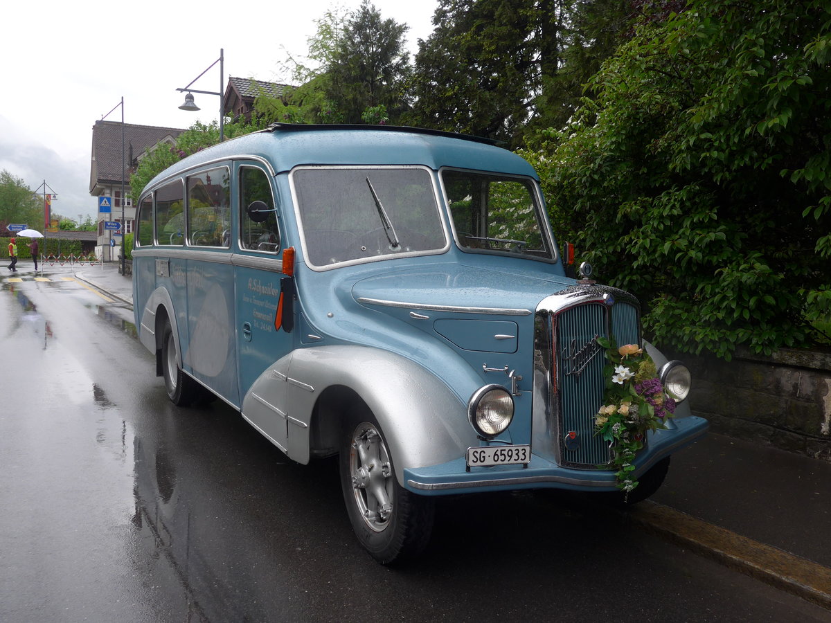 (170'617) - Schneider, Ermenswil - SG 65'933 - Saurer/Lauber am 14. Mai 2016 in Sarnen, OiO