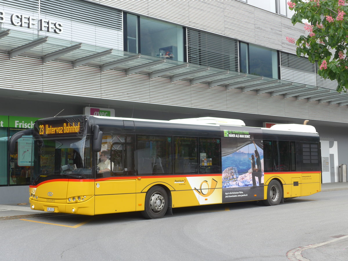 (170'893) - Dnser, Trimmis - GR 95'517 - Solaris am 16. Mai 2016 beim Bahnhof Landquart