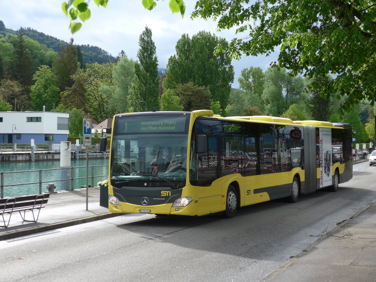 (170'999) - STI Thun - Nr. 161/BE 752'161 - Mercedes am 19. Mai 2016 bei der Schifflndte Thun