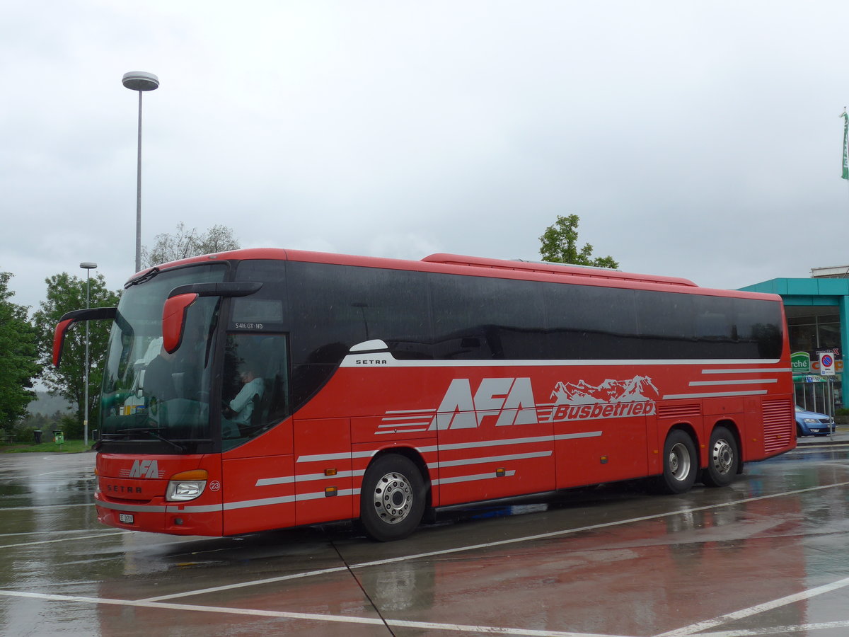 (171'005) - AFA Adelboden - Nr. 23/BE 26'709 - Setra (ex Blaguss, A-Wien Nr. 5402) am 19. Mai 2016 in Gunzgen, Raststtte