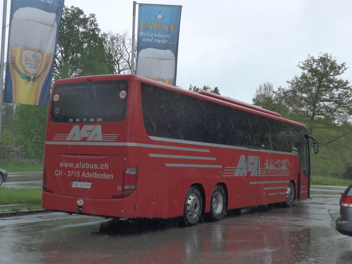 (171'008) - Aus der Schweiz: AFA Adelboden - Nr. 23/BE 26'709 - Setra (ex Blaguss, A-Wien Nr. 5402) am 19. Mai 2016 in Wangen, Landgasthaus Starz