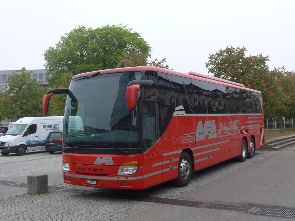 (171'106) - Aus der Schweiz: AFA Adelboden - Nr. 23/BE 26'709 - Setra (ex Blaguss, A-Wien Nr. 5402) am 20. Mai 2016 in Ulm, Hotel Maritim