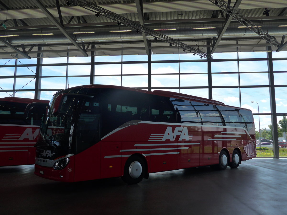 (171'135) - Fr die Schweiz: AFA Adelboden - Nr. 16/BE 21'181 - Setra am 20. Mai 2016 in Neu-Ulm, Setrawerk