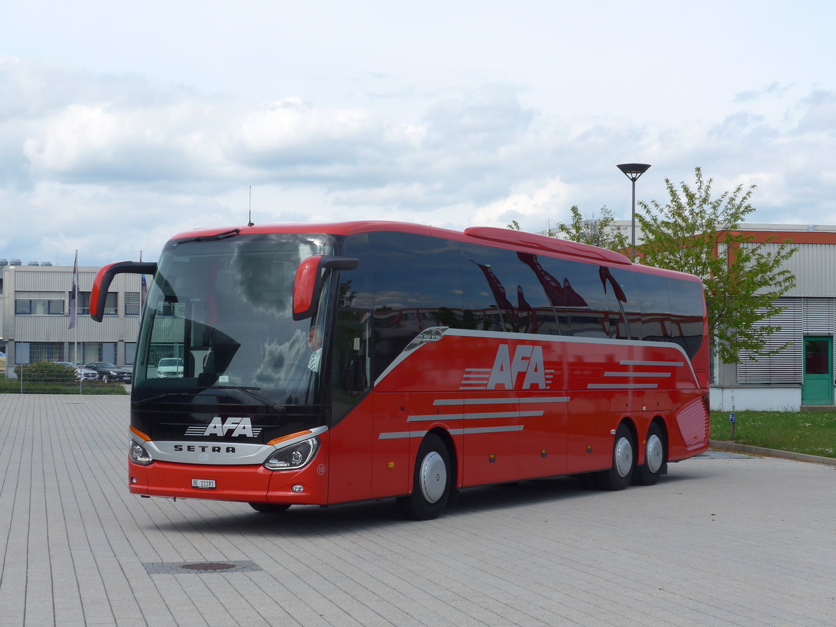 (171'182) - Fr die Schweiz: AFA Adelboden - Nr. 16/BE 21'181 - Setra am 20. Mai 2016 in Neu-Ulm, Setrawerk