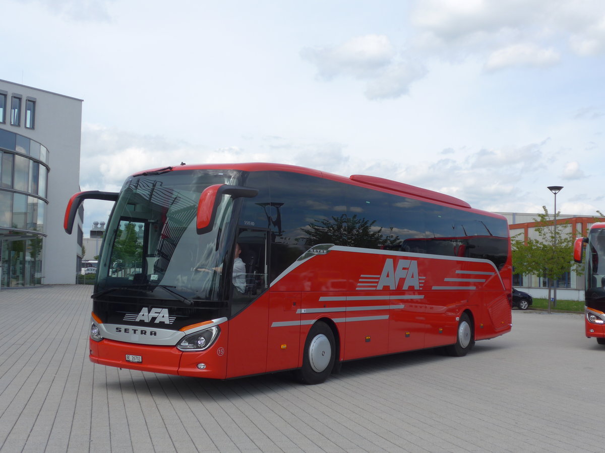 (171'183) - Fr die Schweiz: AFA Adelboden - Nr. 15/BE 26'702 - Setra am 20. Mai 2016 in Neu-Ulm, Setrawerk