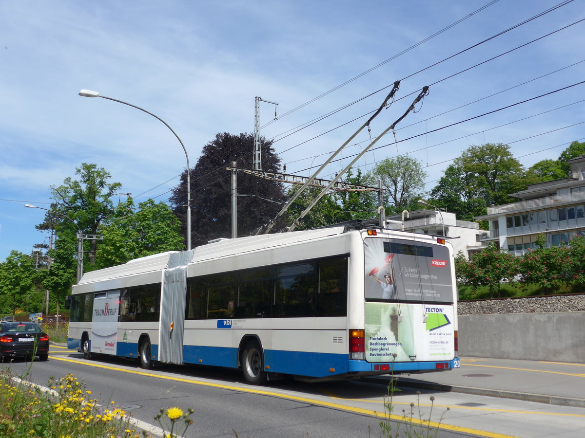 (171'267) - VBL Luzern - Nr. 208 - Hess/Hess Gelenktrolleybus am 22. Mai 2016 in Luzern, Verkehrshaus