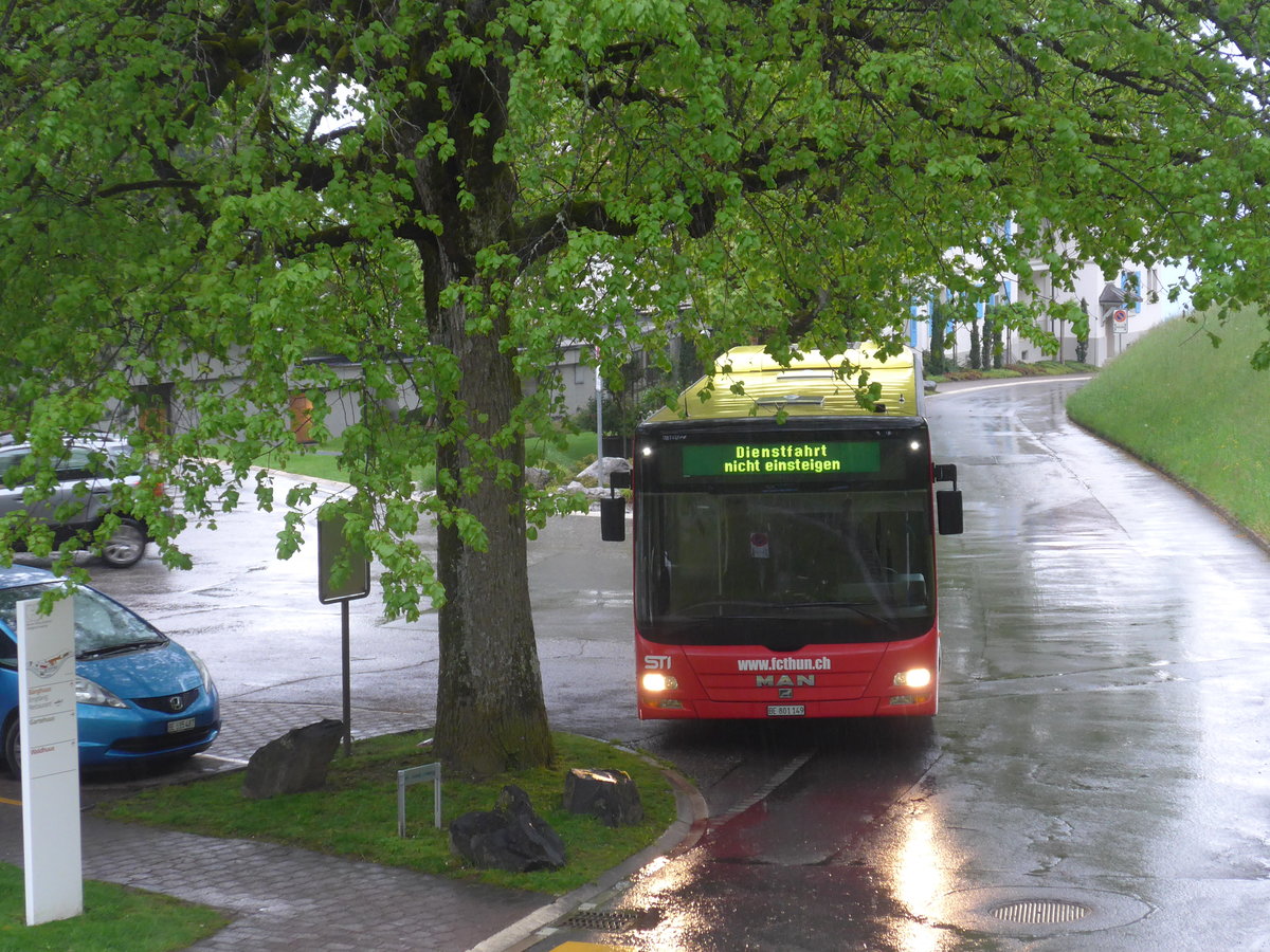 (171'412) - STI Thun - Nr. 149/BE 801'149 - MAN am 25. Mai 2016 in Heiligenschwendi, Reha Zentrum