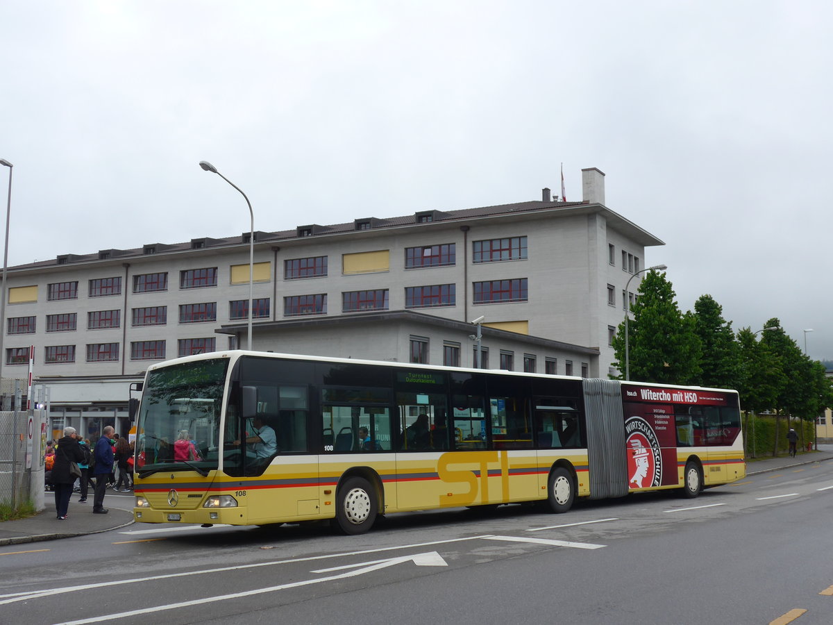 (171'894) - STI Thun - Nr. 108/BE 700'108 - Mercedes am 19. Juni 2016 in Thun, Durfourkaserne