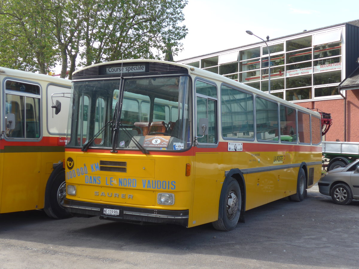 (171'968) - Montandon, Peseux - NE 119'984 - Saurer/Hess (ex P 25'631) am 25. Juni 2016 in Aigle, Saurertreffen