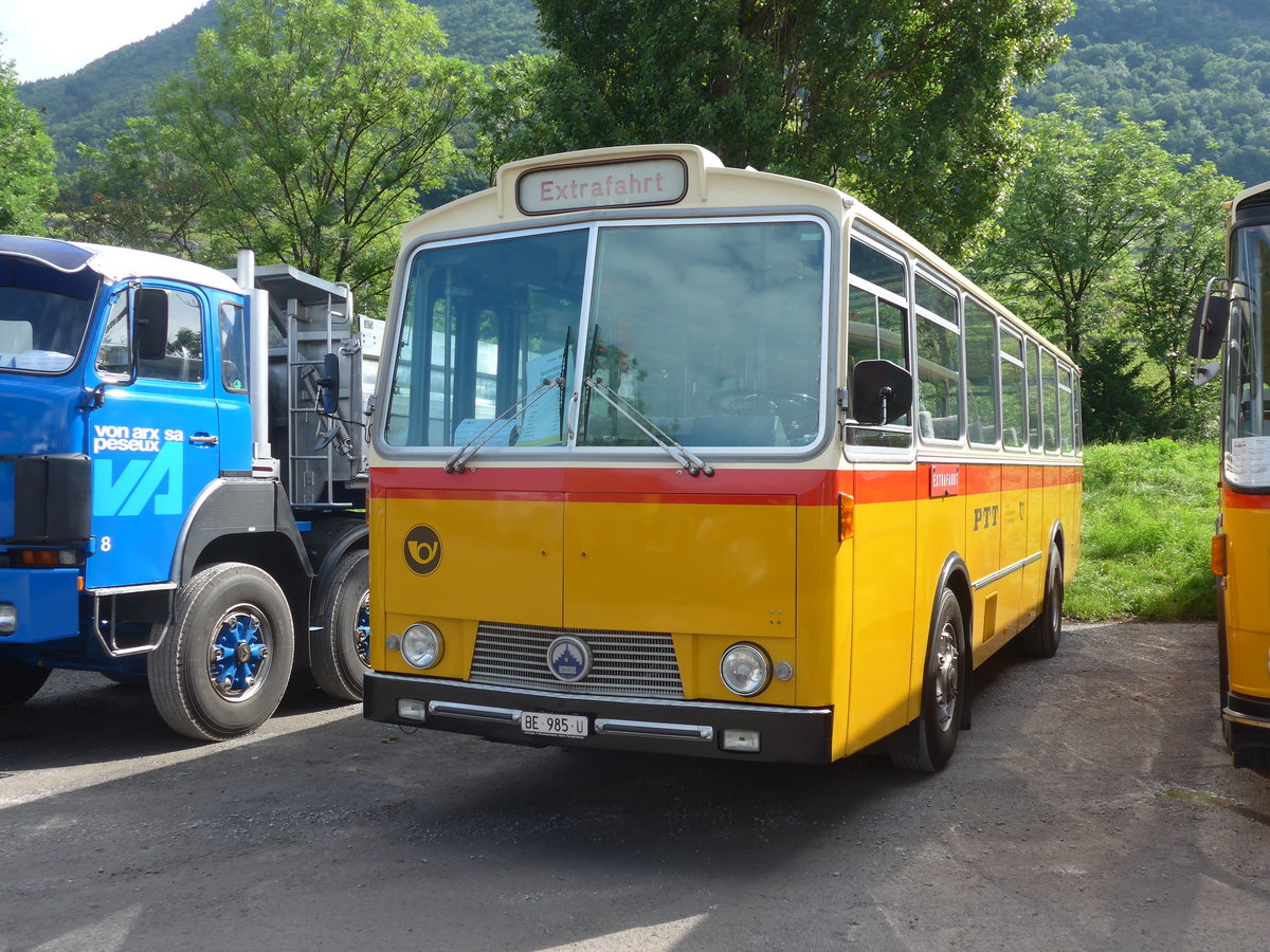 (171'995) - Zimmermann, Niederwangen - BE 985 U - Saurer/Tscher (ex P 24'632) am 25. Juni 2016 in Aigle, Saurertreffen