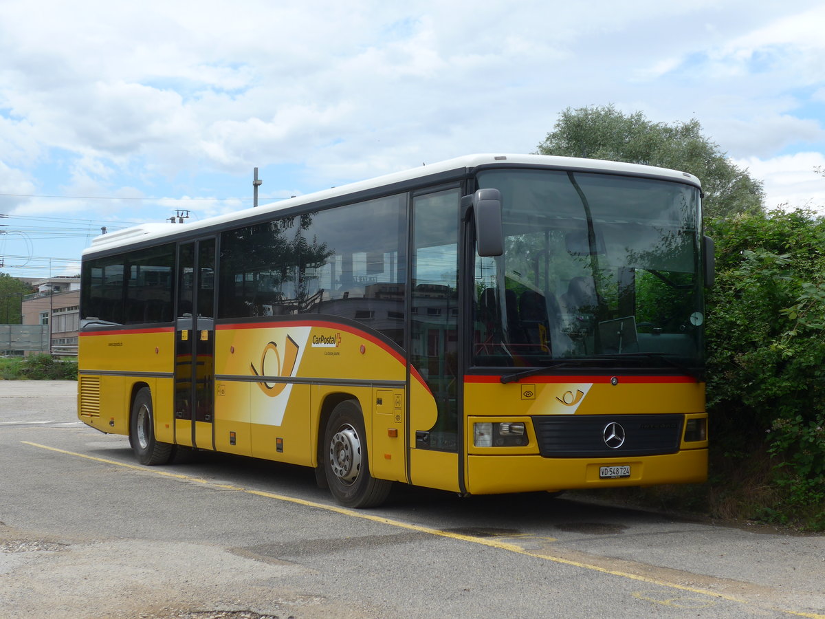 (172'155) - CarPostal Ouest - VD 548'724 - Mercedes am 25. Juni 2016 in Yverdon, Garage