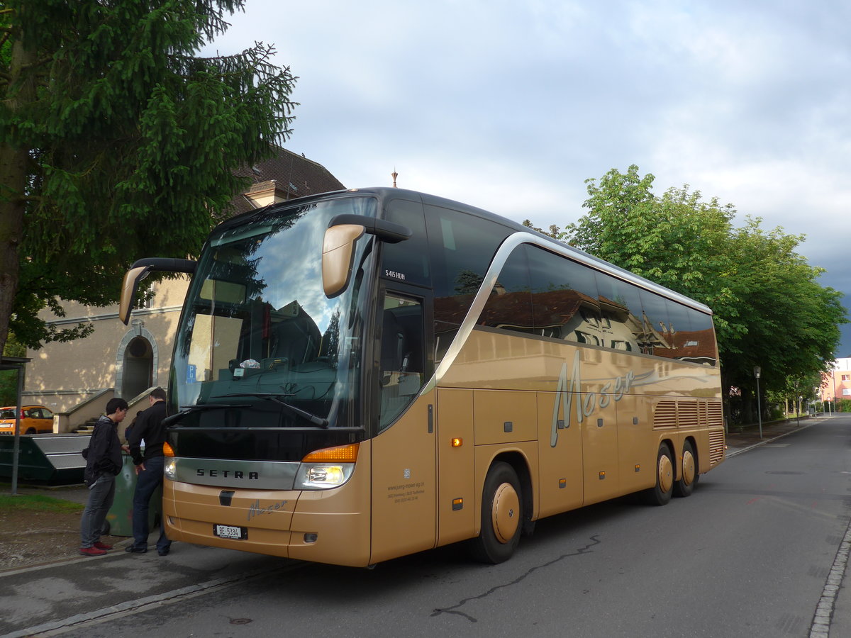 (172'565) - Moser, Teuffenthal - BE 5334 - Setra am 27. Juni 2016 in Thun-Lerchenfeld, Schulhaus