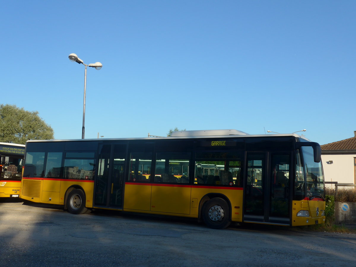 (172'803) - Interbus, Yverdon - Nr. 58 - Mercedes (ex Thepra, Stans Nr. 26) am 10. Juli 2016 in Yverdon, Postgarage