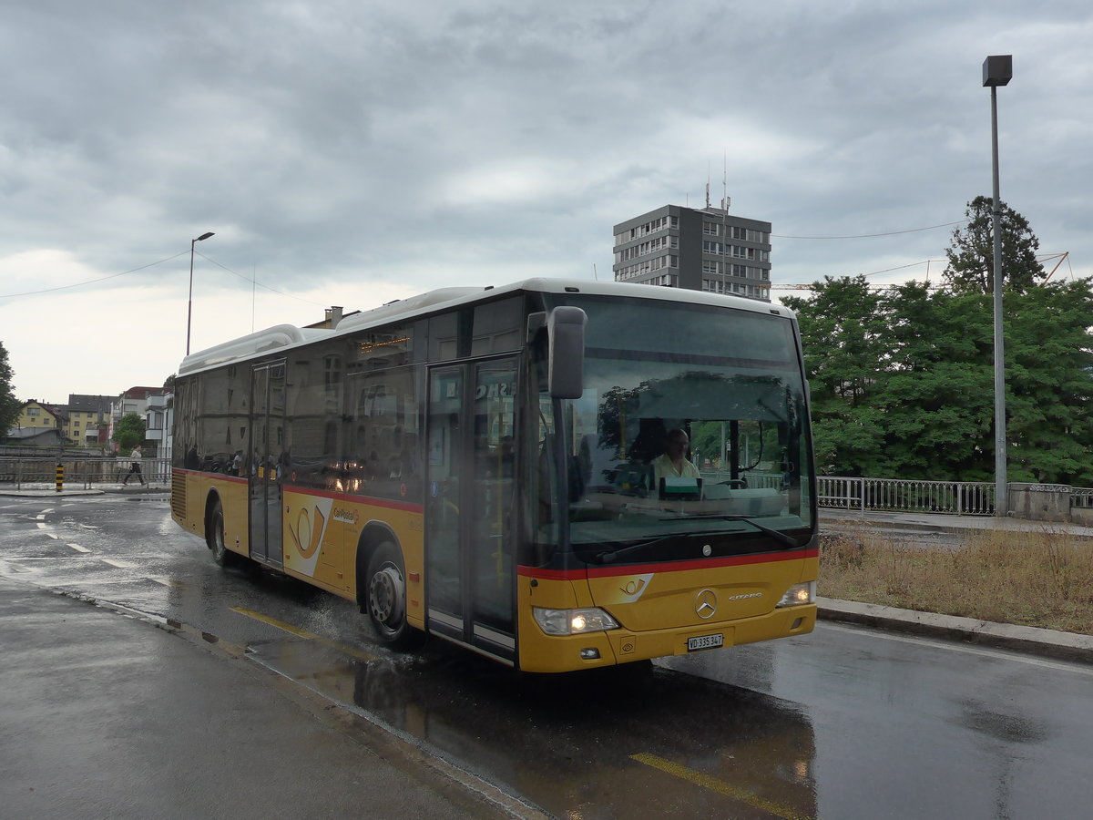 (172'845) - CarPostal Ouest - VD 335'347 - Mercedes am 11. Juli 2016 in Yverdon, Bel-Air