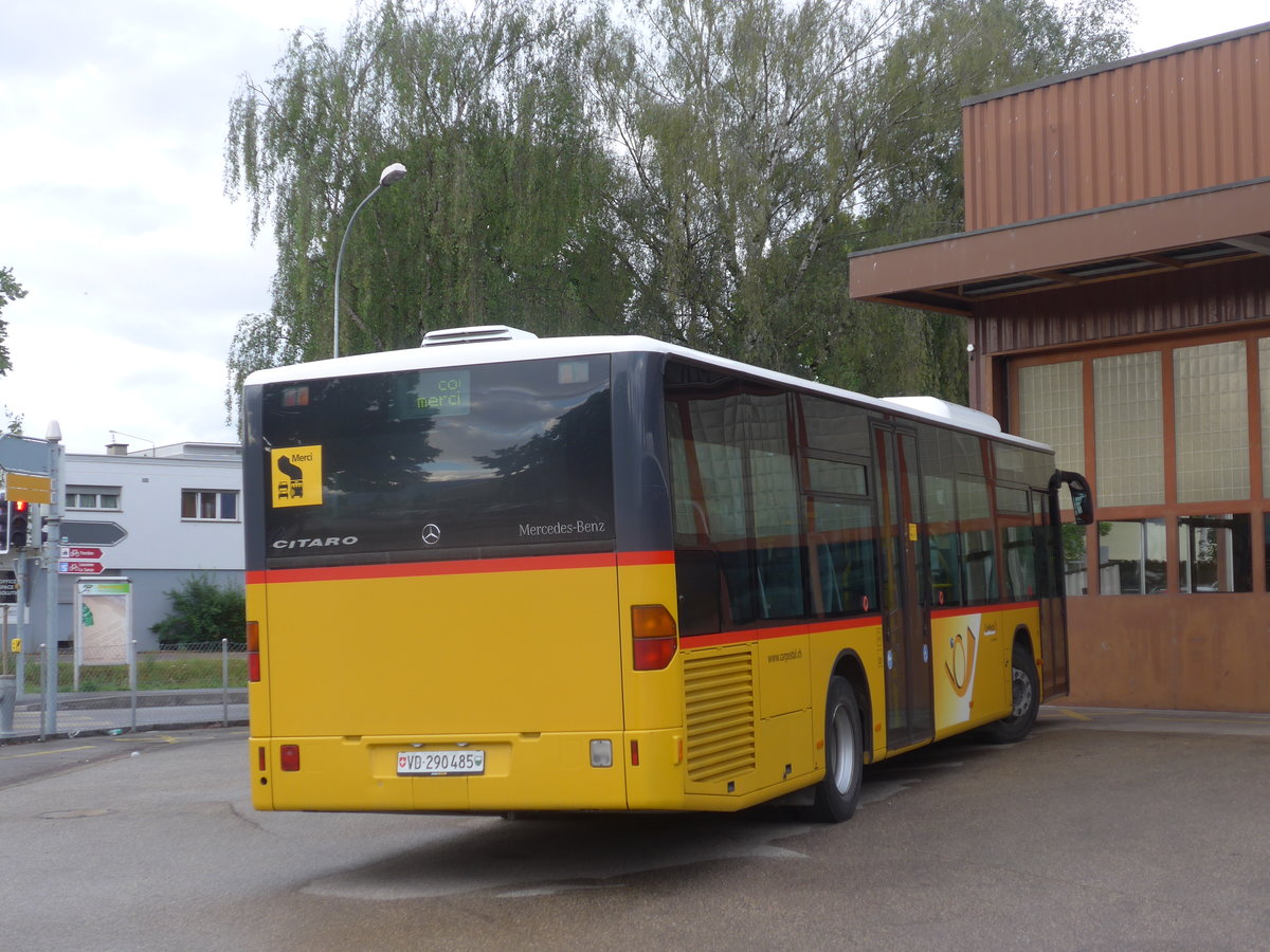 (172'875) - CarPostal Ouest - VD 290'485 - Mercedes (ex Geinoz, Yverdon) am 13. Juli 2016 in Yverdon, Garage