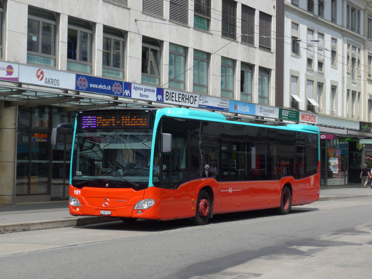 (173'598) - VB Biel - Nr. 191/BE 821'191 - Mercedes am 1. August 2016 in Biel, Guisanplatz