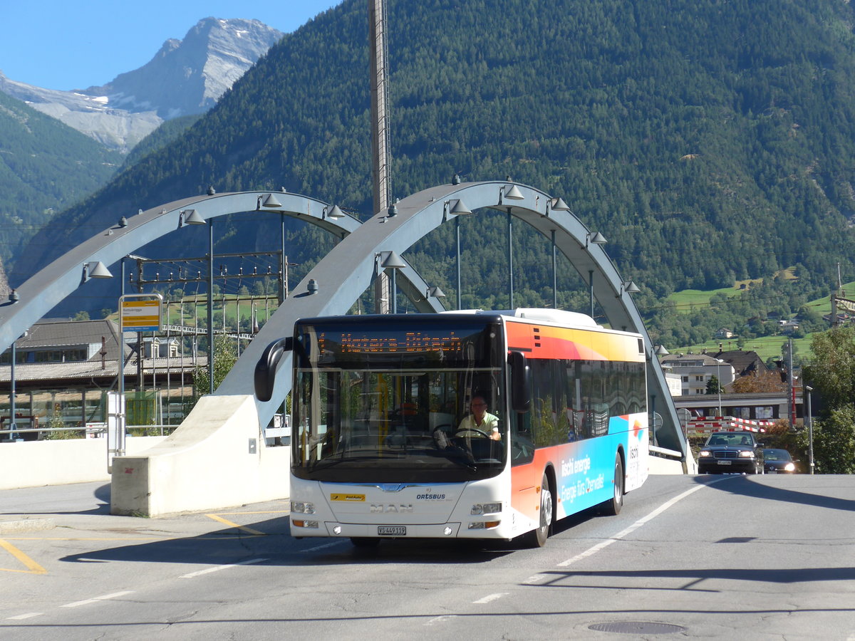 (173'691) - PostAuto Wallis - VS 449'119 - MAN am 7. August 2016 in Naters, Rottubrigga