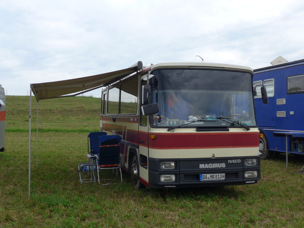 (174'033) - Stbner, Bttelborn - DA-MR 813H - Magirus-Iveco am 20. August 2016 in Bsingen, Bahnhof