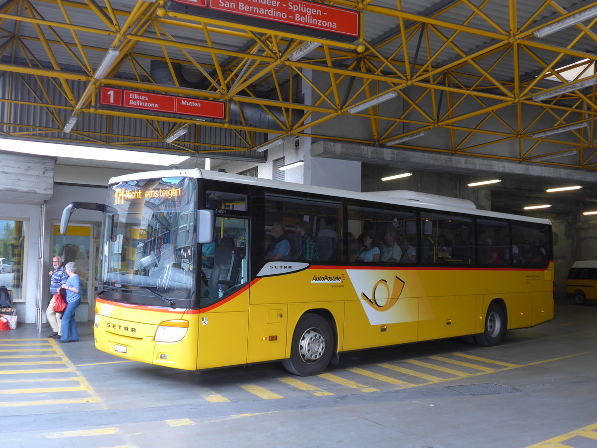 (174'252) - TpM, Mesocco - Nr. 4/GR 108'004 - Setra am 21. August 2016 in Thusis, Postautostation