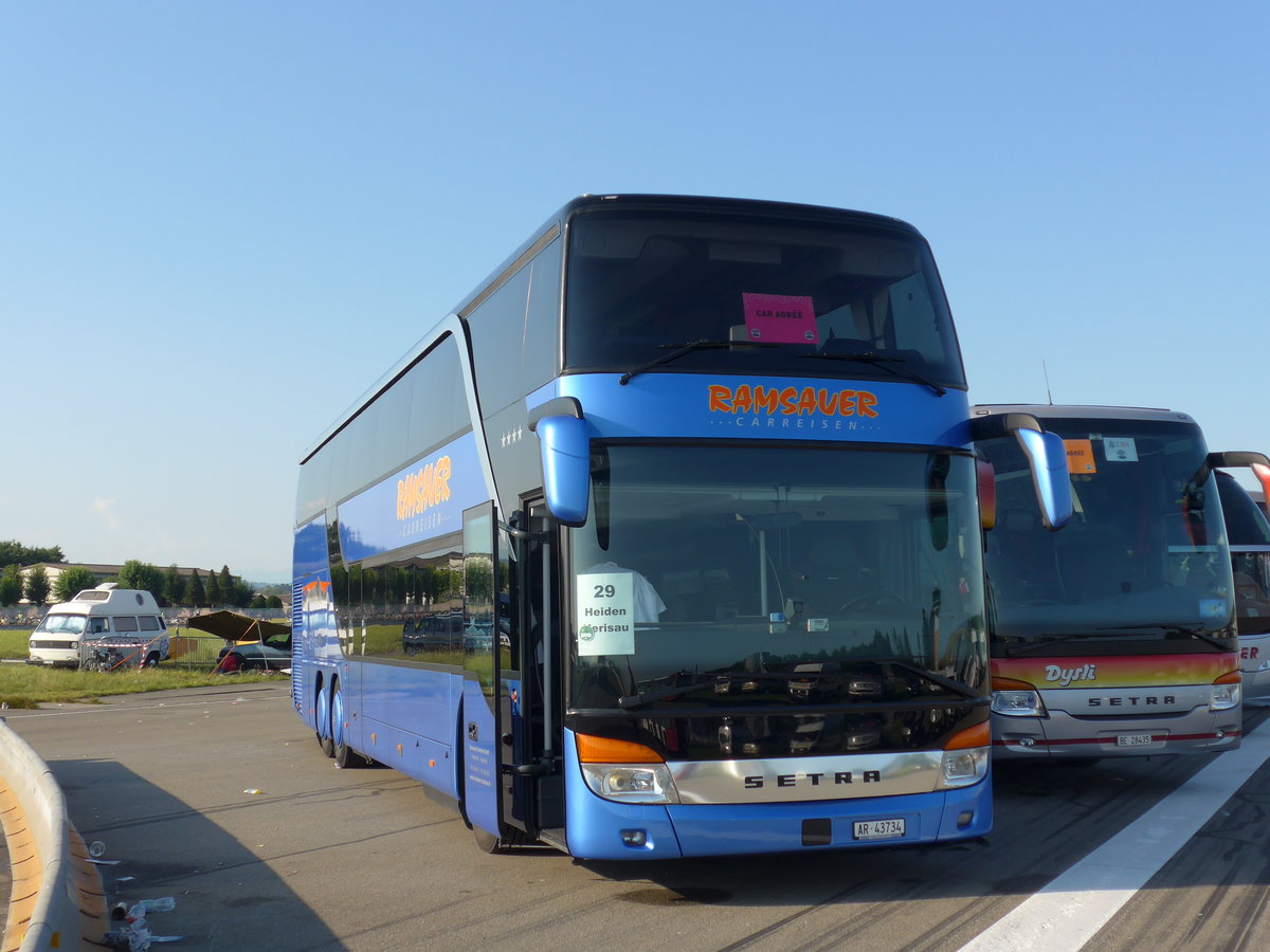 (174'340) - Ramsauer, Herisau - AR 43'734 - Setra am 28. August 2016 in Estavayer-le-Lac, ESAF