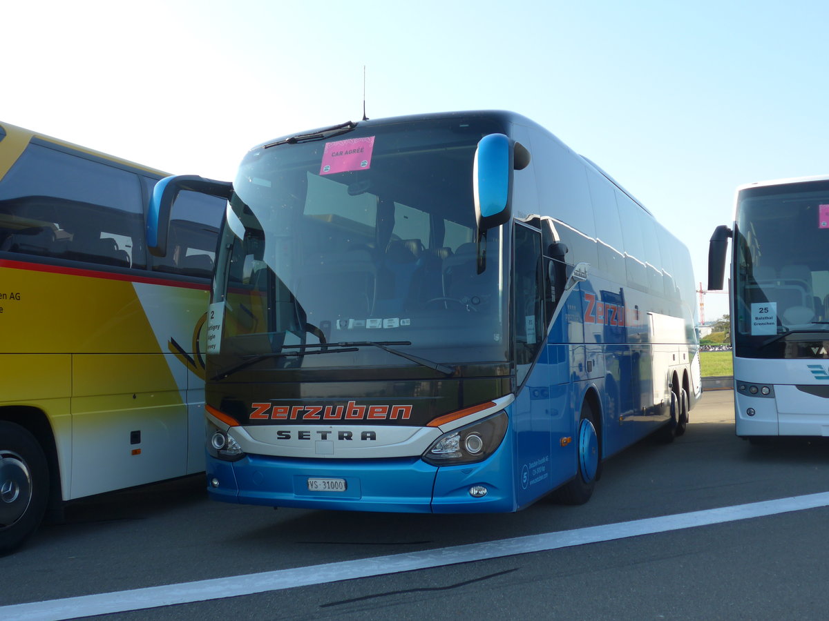 (174'373) - Zerzuben, Visp-Eyholz - Nr. 5/VS 31'000 - Setra am 28. August 2016 in Estavayer-le-Lac, ESAF