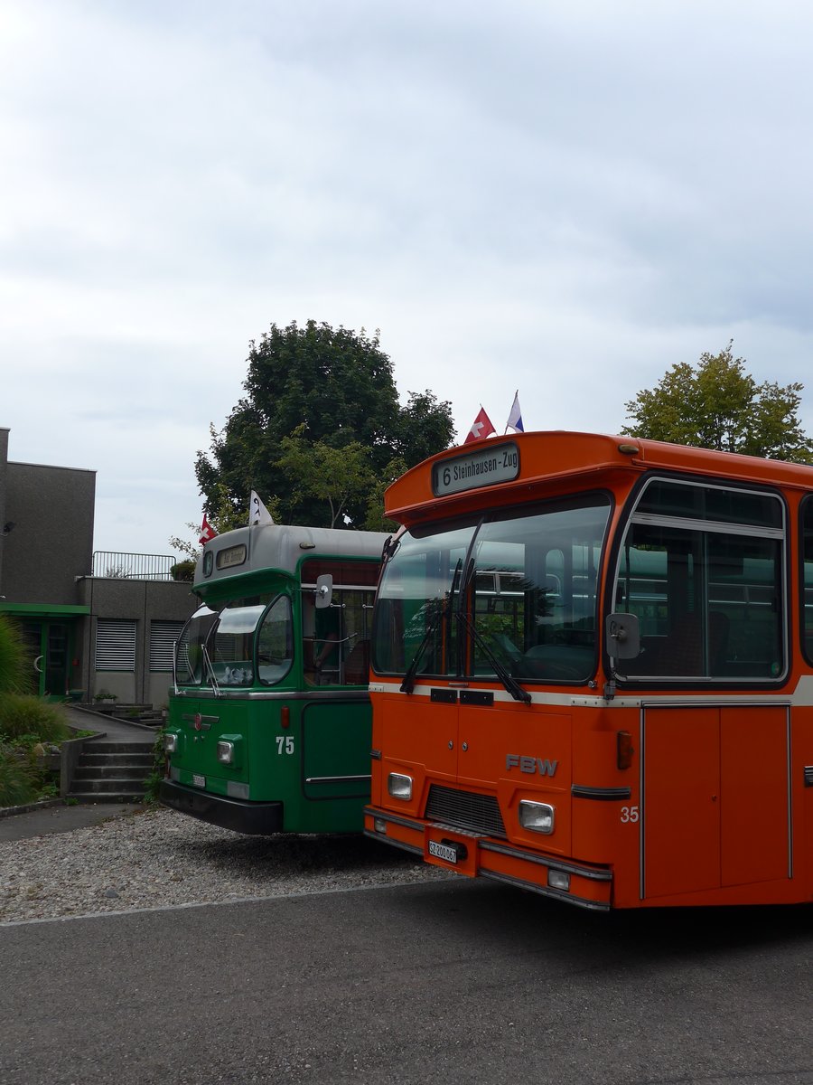 (174'487) - ZVB Zug (RWB) - Nr. 35/SZ 200'067 - FBW/Hess am 4. September 2016 in Aarberg, Halle TVB (Teilaufnahme)