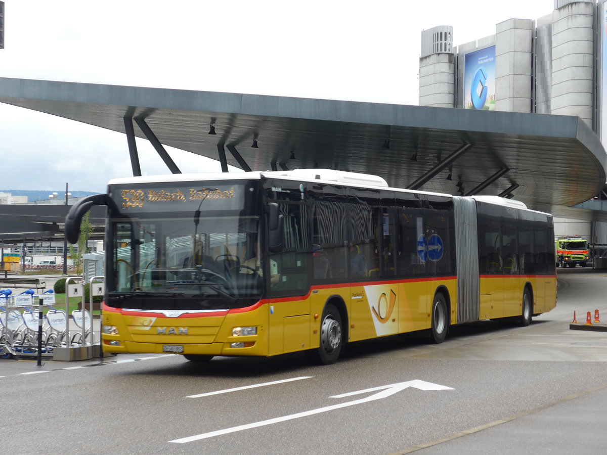 (174'601) - PostAuto Zrich - Nr. 315/ZH 587'882 - MAN am 5. September 2016 in Zrich, Flughafen