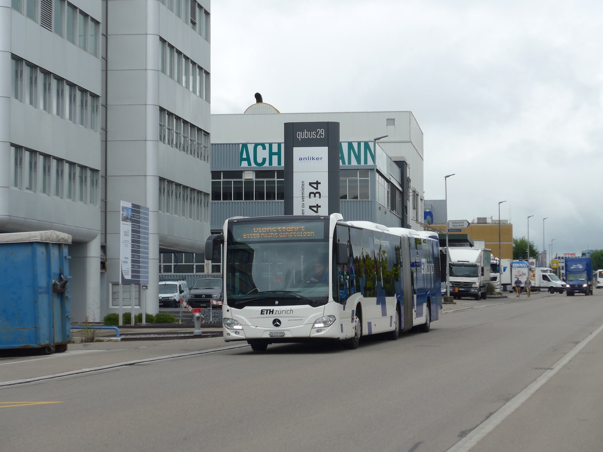 (174'608) - Welti-Furrer, Bassersdorf - Nr. 70/ZH 225'958 - Mercedes (ex EvoBus, Kloten) am 5. September 2016 in Kloten, Oberfeld