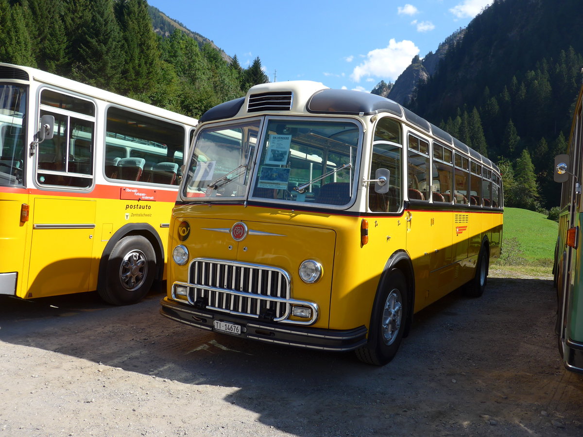 (174'677) - Barenco, Faido - TI 14'676 - FBW/Gangloff (ex Steiner, Bern; ex P 24'048; ex P 21'548) am 10. September 2016 in Campo, Saurertreffen