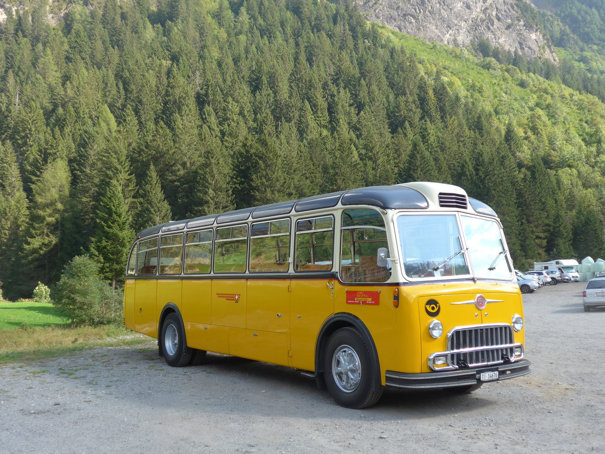 (174'794) - Barenco, Faido - TI 14'676 - FBW/Gangloff (ex Steiner, Bern; ex P 24'048; ex P 21'548) am 10. September 2016 in Campo, Saurertreffen