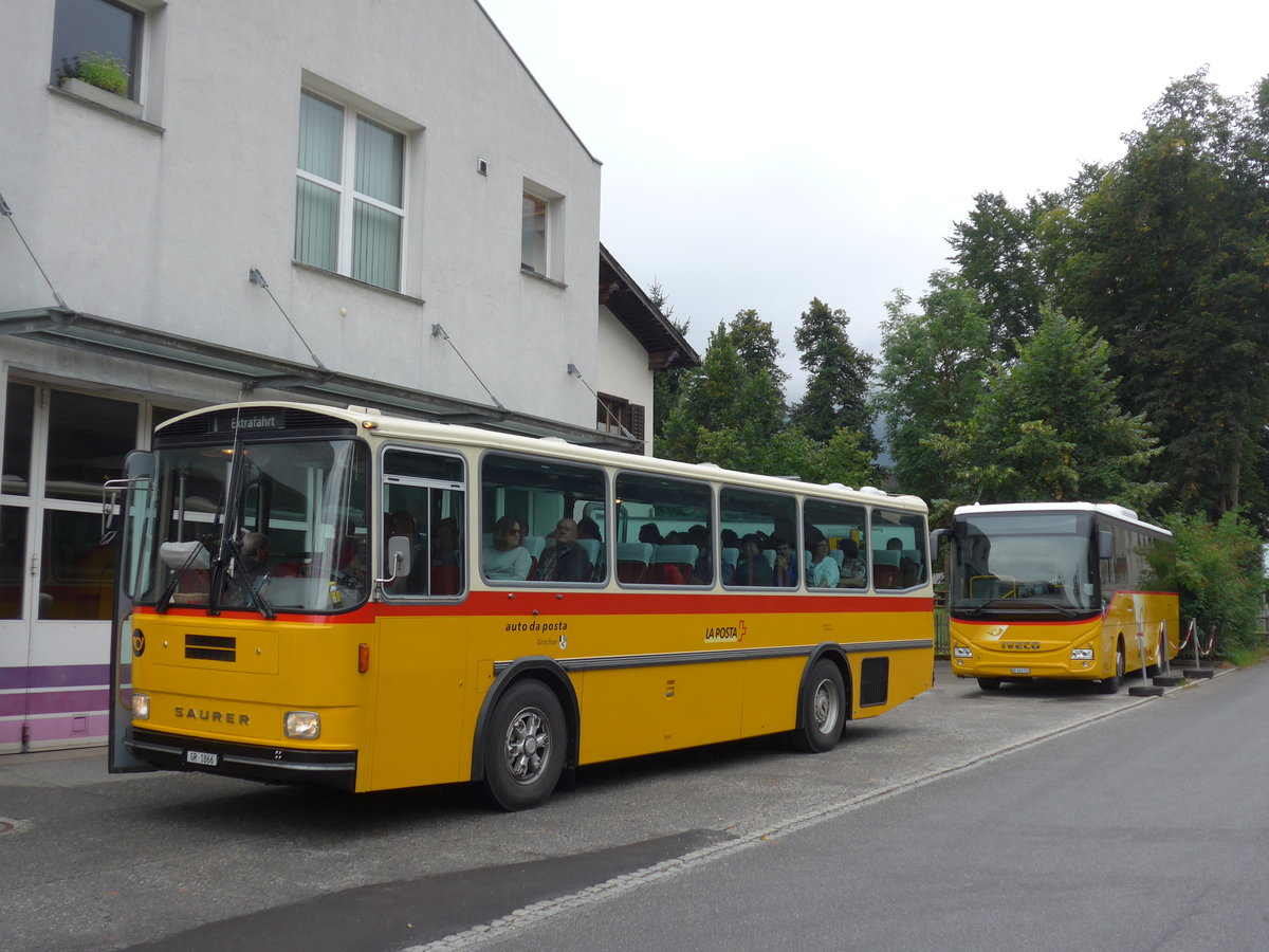 (174'947) - Mark, Andeer - GR 1866 - Saurer/R&J (ex PostAuto Graubnden; ex P 24'350) am 18. September 2016 in Andeer, Garage