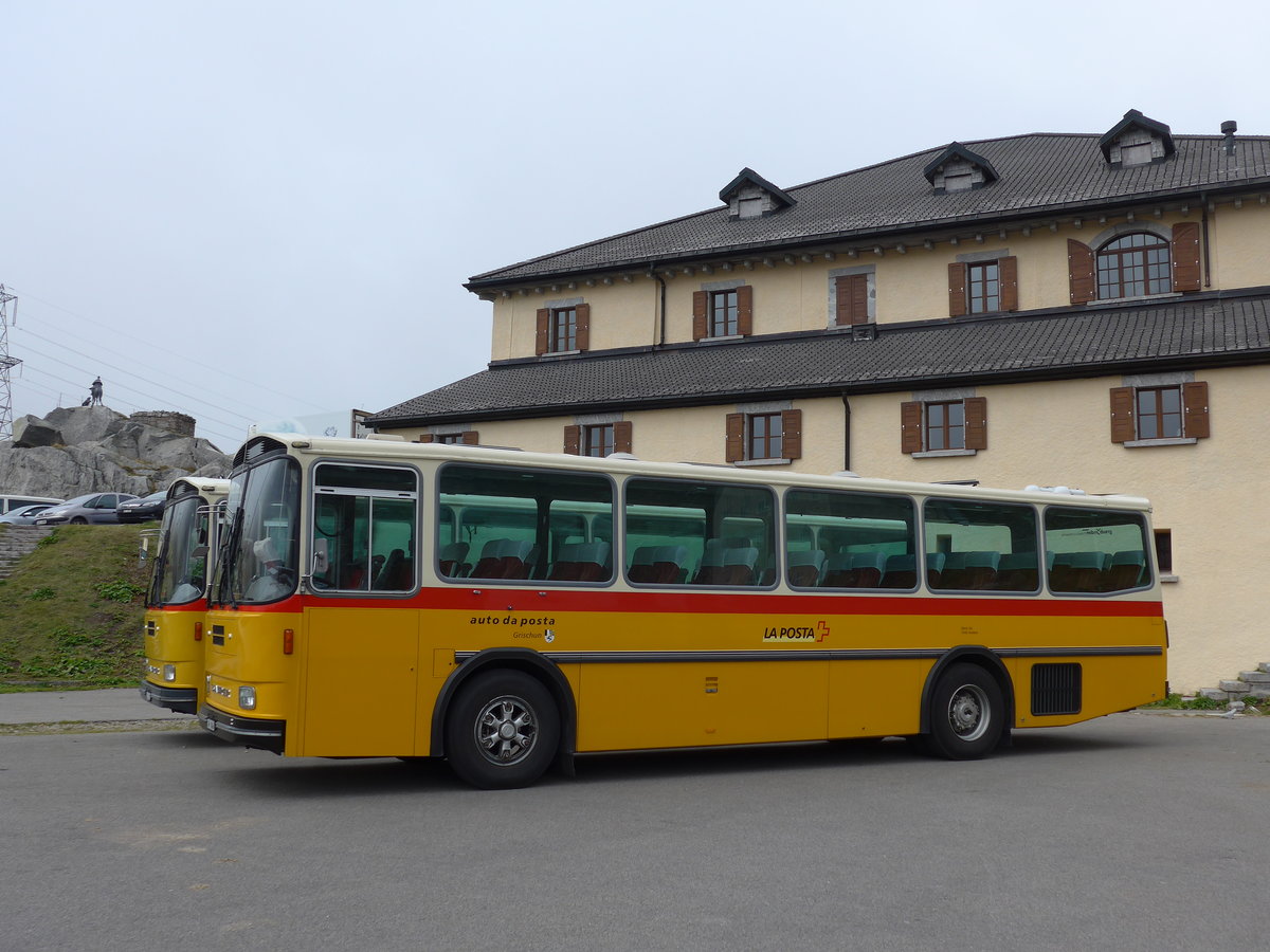 (175'012) - Mark, Andeer - GR 1866 - Saurer/R&J (ex PostAuto Graubnden; ex P 24'350) am 18. September 2016 in Gotthard, Passhhe