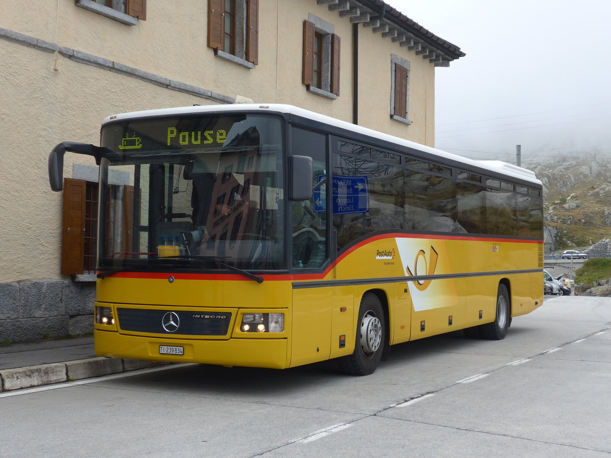 (175'014) - Marchetti, Airolo - TI 239'834 - Mercedes (ex AVG Meiringen Nr. 70) am 18. September 2016 in Gotthard, Passhhe