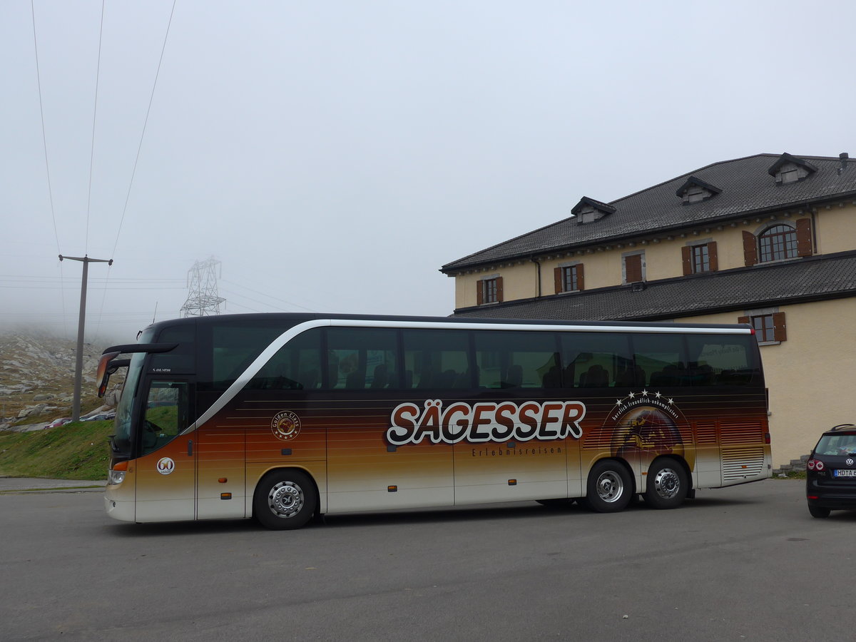 (175'019) - Sgesser, Wintersingen - Nr. 6/BL 6572 - Setra am 18. September 2016 in Gotthard, Passhhe