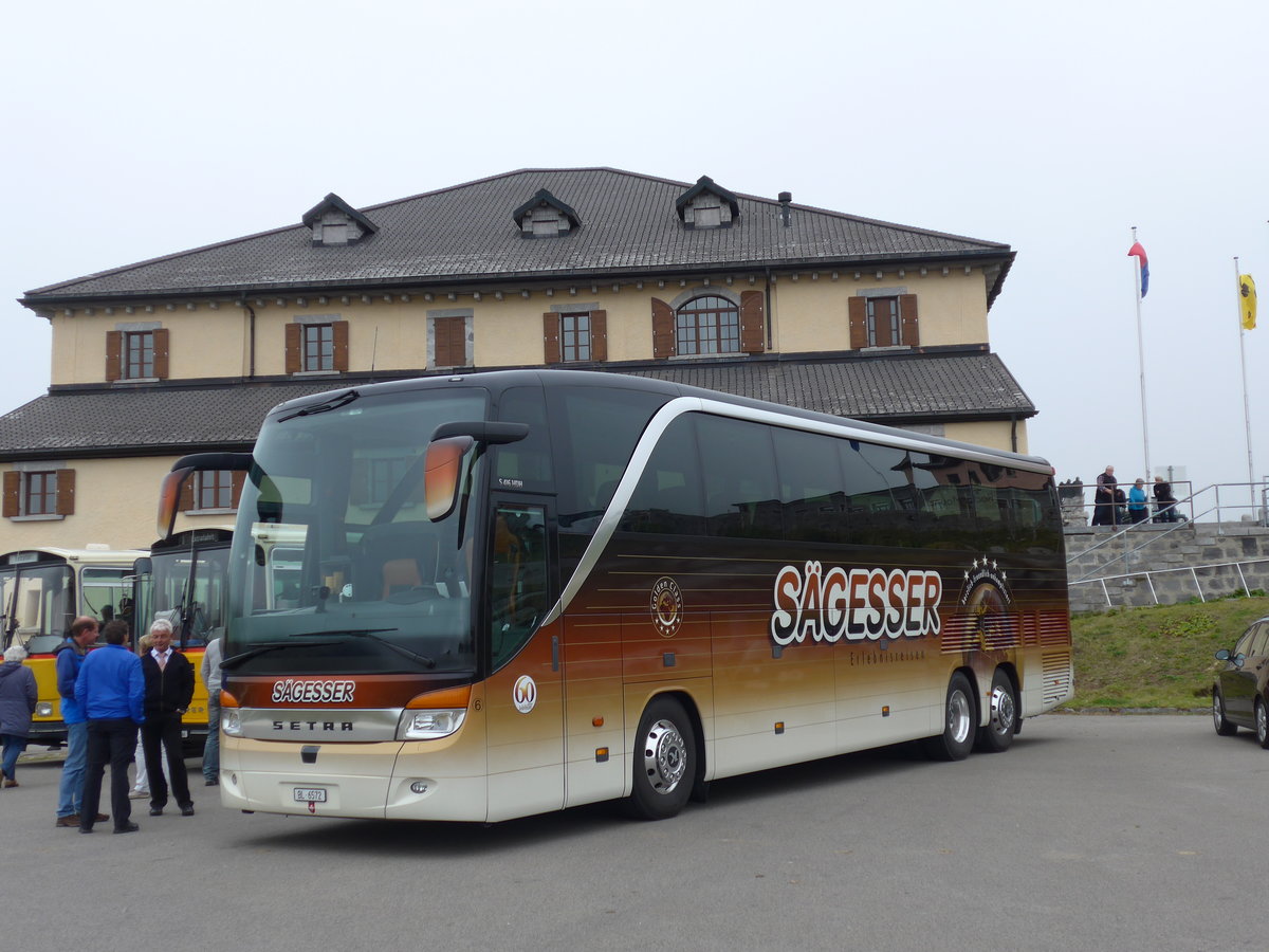 (175'020) - Sgesser, Wintersingen - Nr. 6/BL 6572 - Setra am 18. September 2016 in Gotthard, Passhhe