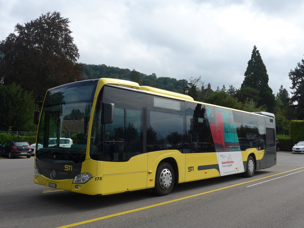 (175'054) - STI Thun - Nr. 178/BE 752'178 - Mercedes am 20. September 2016 bei der Schifflndte Thun