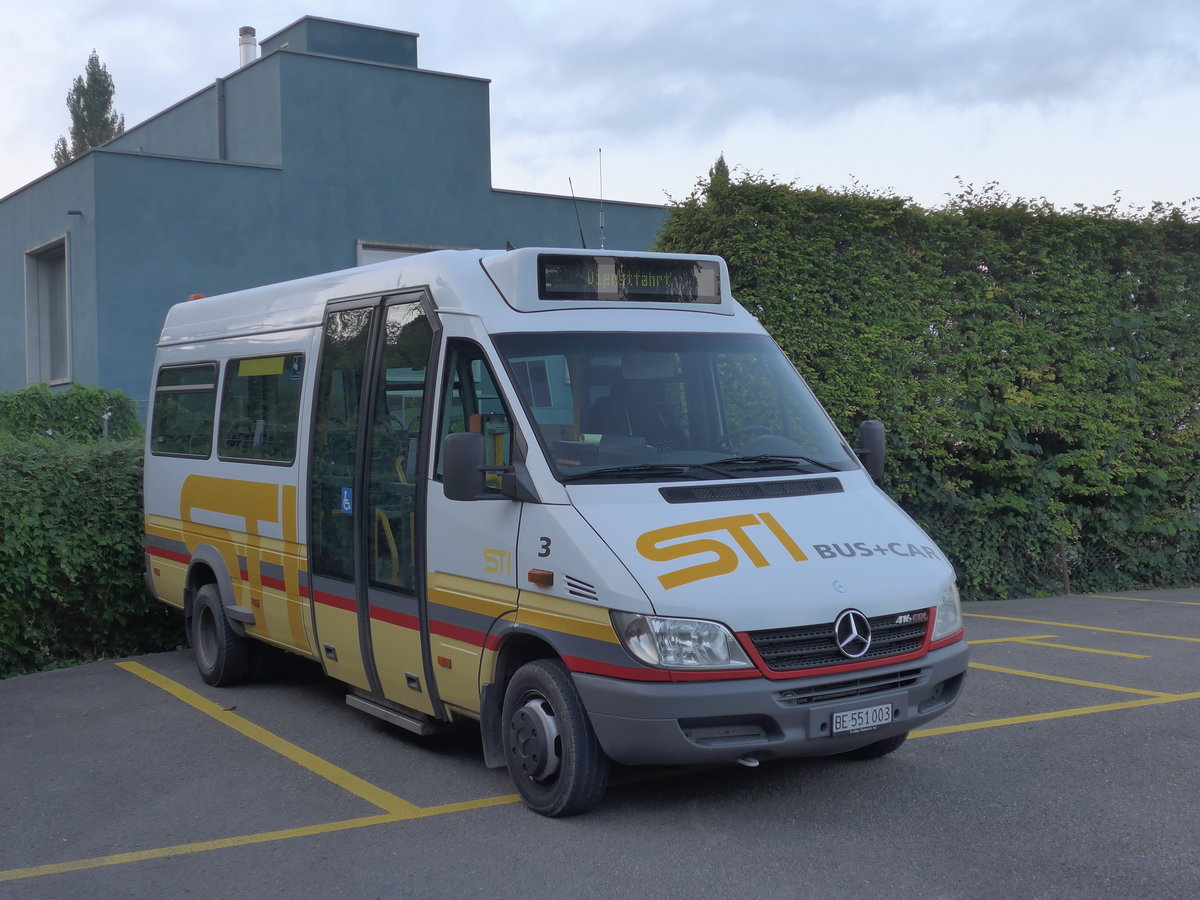 (175'070) - STI Thun - Nr. 3/BE 551'003 - Mercedes am 24. September 2016 bei der Schifflndte Thun