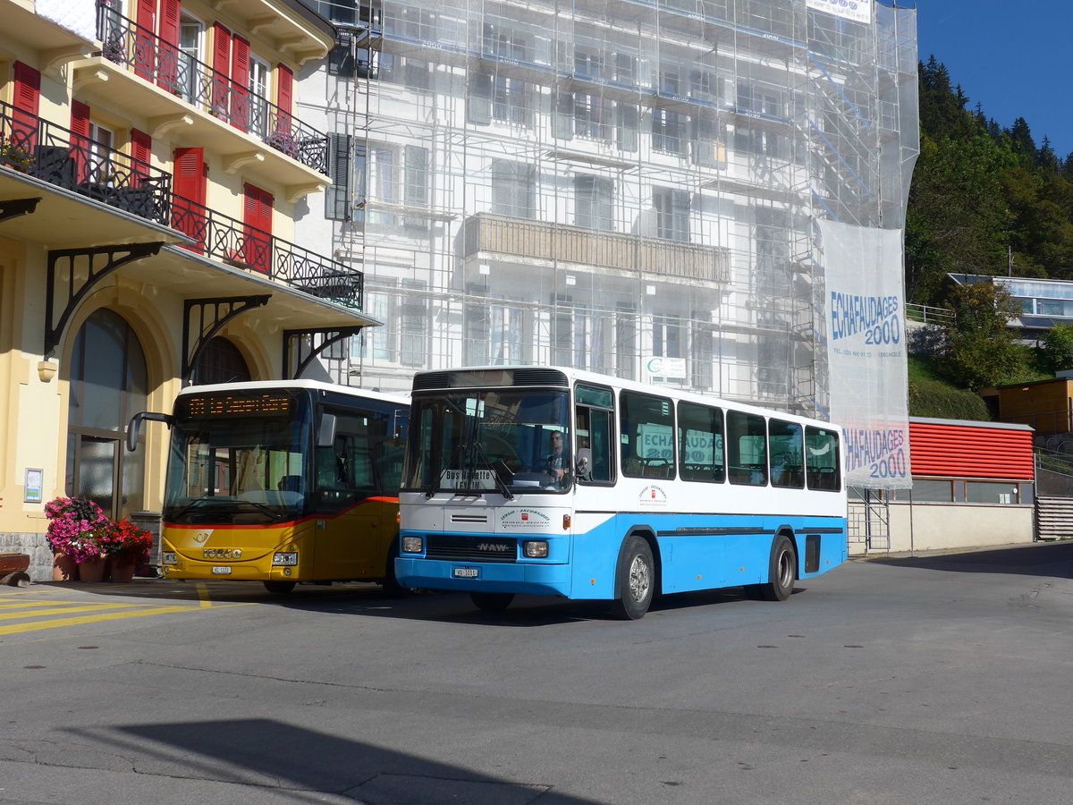 (175'087) - Leysin-Excursions, Leysin - VD 1011 - NAW/Hess (ex RTB Altsttten Nr. 48) am 24. September 2016 beim Bahnhof Leysin-Feydey