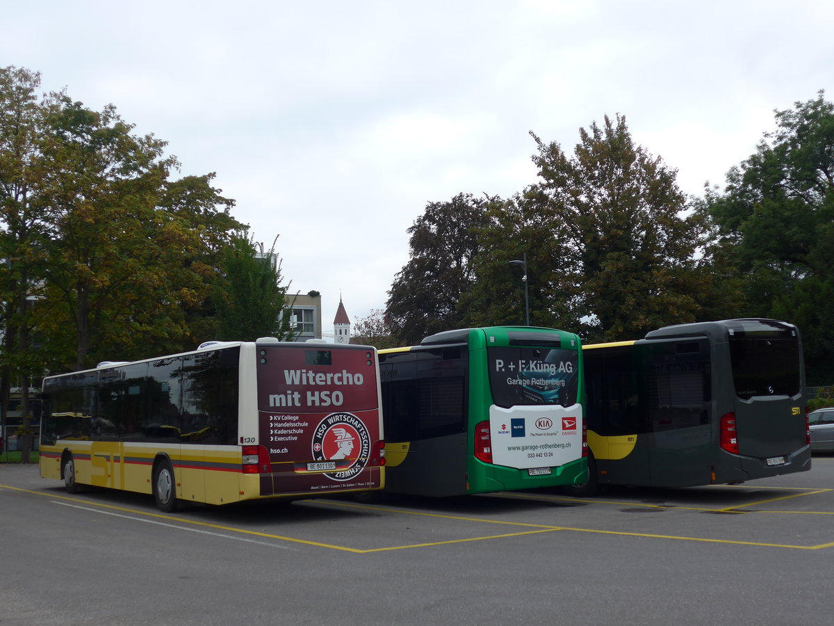 (175'436) - STI Thun - Nr. 130/BE 801'130 - MAN am 5. Oktober 2016 bei der Schifflndte Thun