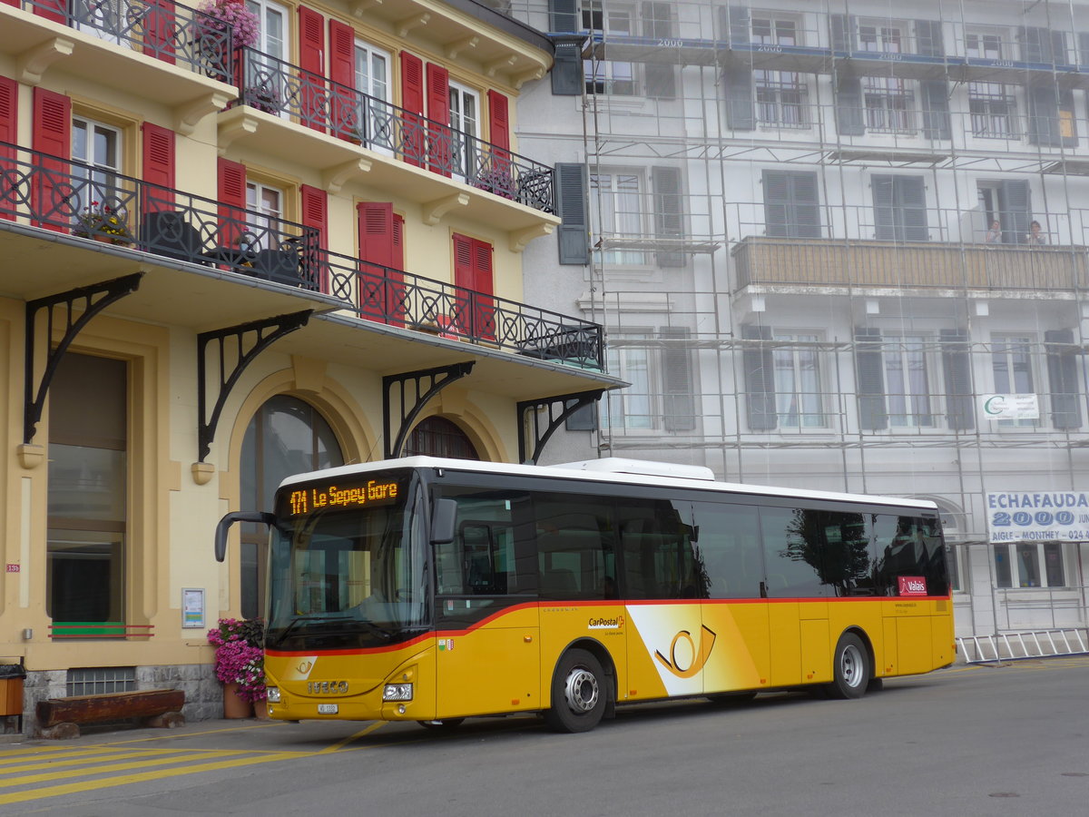 (175'580) - TPC Aigle - VD 1332 - Iveco am 9. Oktober 2016 beim Bahnhof Leysin-Feydey