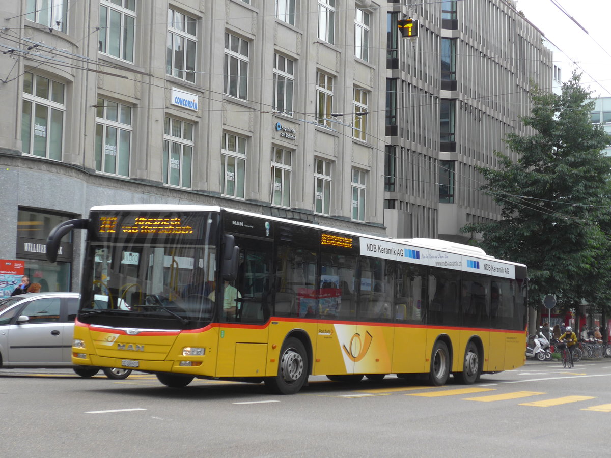 (175'672) - Schwizer, Goldach - SG 169'617 - MAN am 15. Oktober 2016 beim Bahnhof St. Gallen