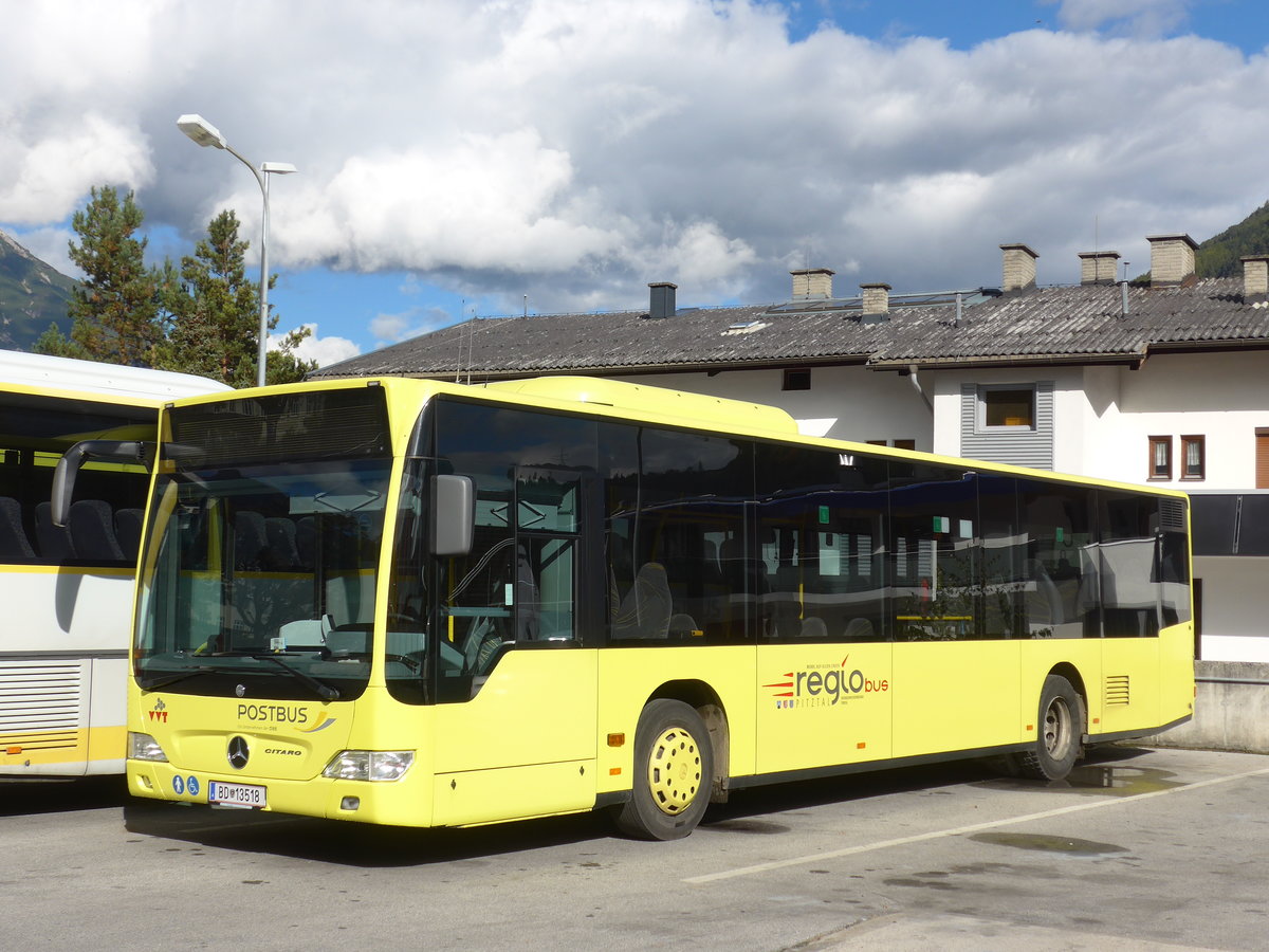 (176'076) - PostBus - BD 13'518 - Mercedes am 20. Oktober 2016 in Imst, Garage